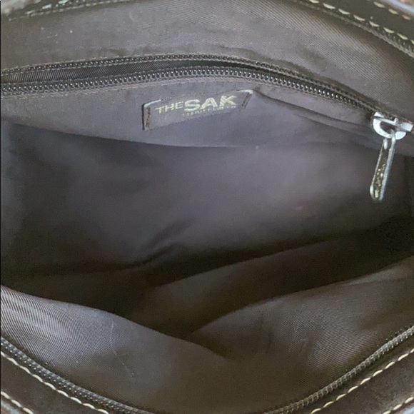 The Sak Elliot Luca Crocheted Satchel 10 x 8 x 4.5 - Picture 8 of 11